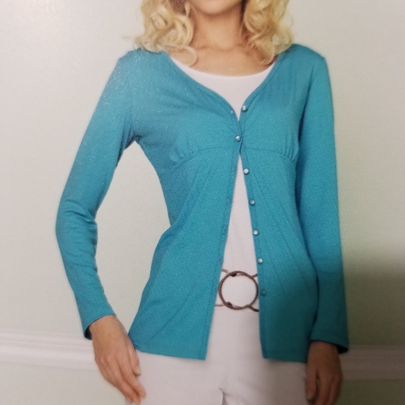 Weekenders joy collection empire cardigan in white or black - Picture 7 of 7